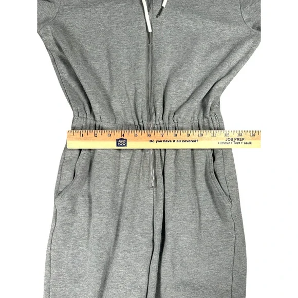 We Wore What Womens Size XS Knit Jersey Leisure Jumpsuit Heather Gray Lounge - Picture 6 of 9